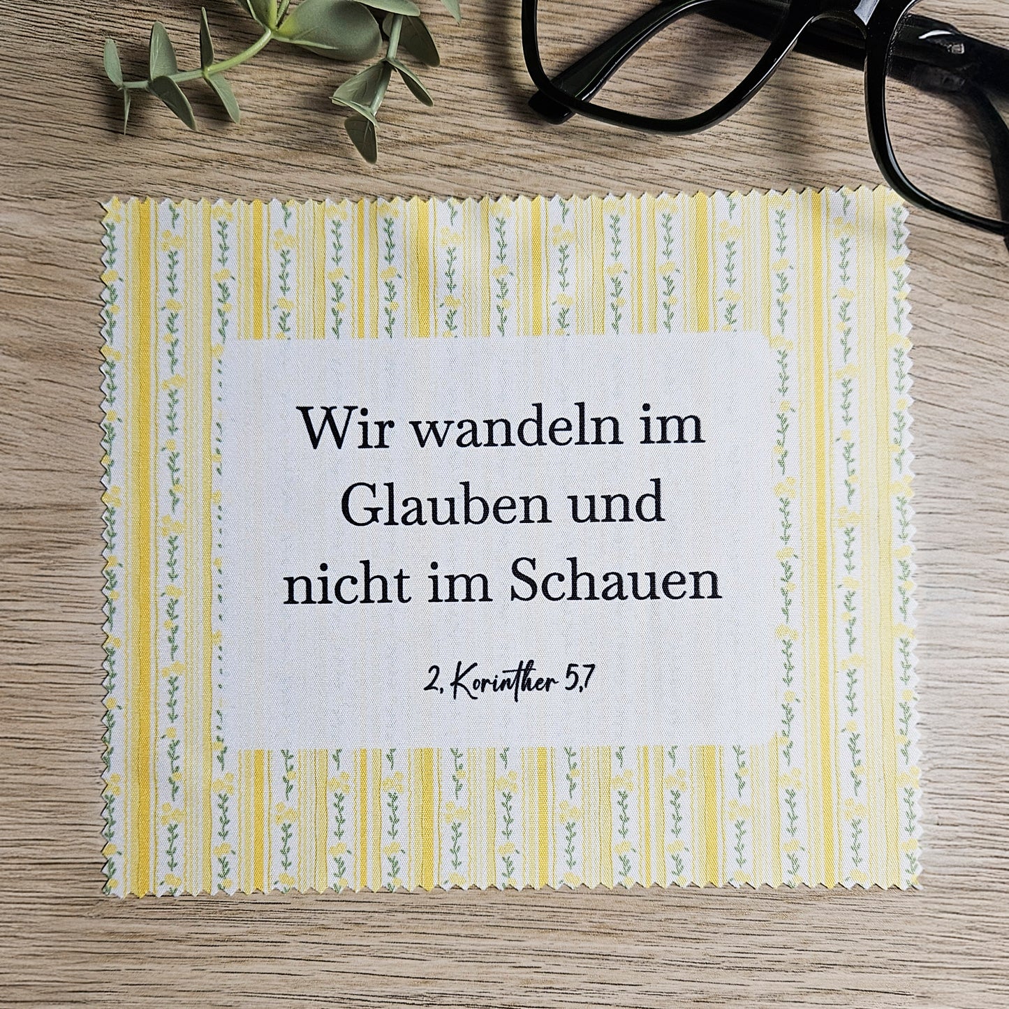 Reinigungstuch – Florales Streifenmuster