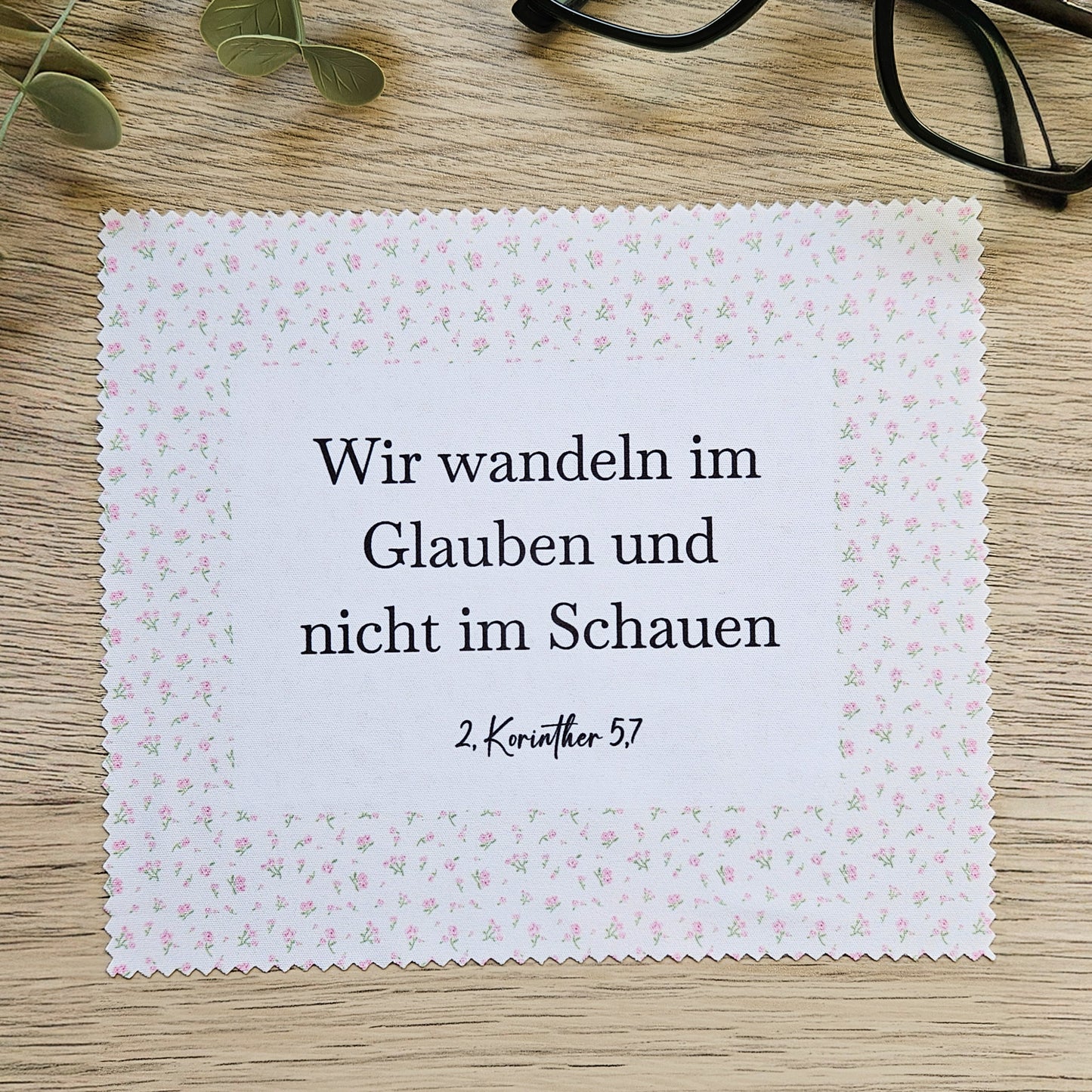 Reinigungstuch für Brillen – Rosenmuster