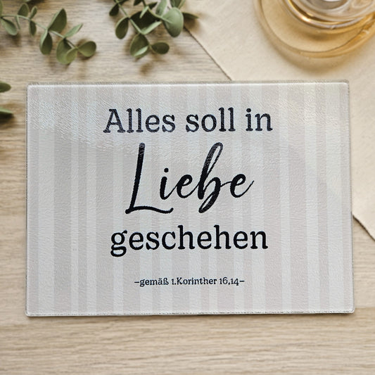 Alles soll in Liebe geschehen - Zartes Beige
