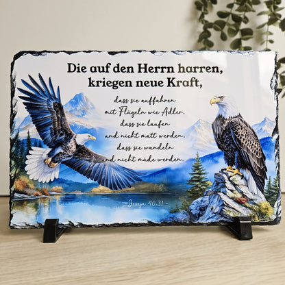 Die auf den HERRN harren - Groß (20x30cm)