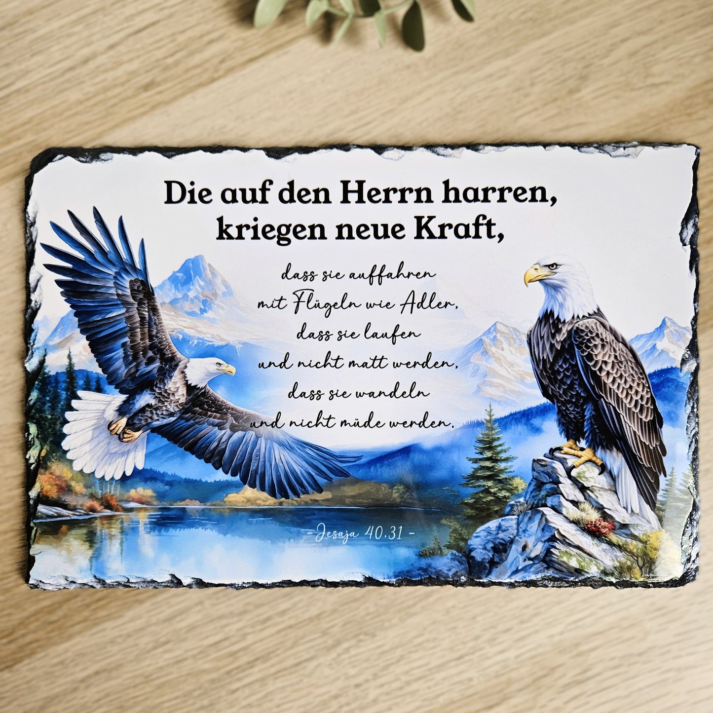 Die auf den HERRN harren - Groß (20x30cm)