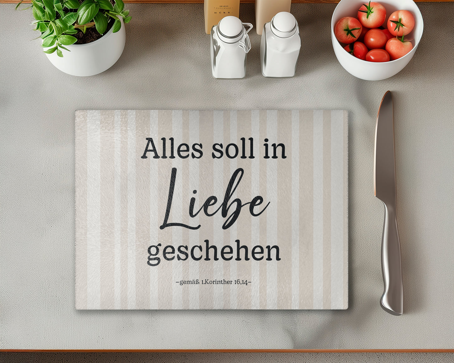 Alles soll in Liebe geschehen - Beige
