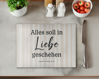 Alles soll in Liebe geschehen - Beige