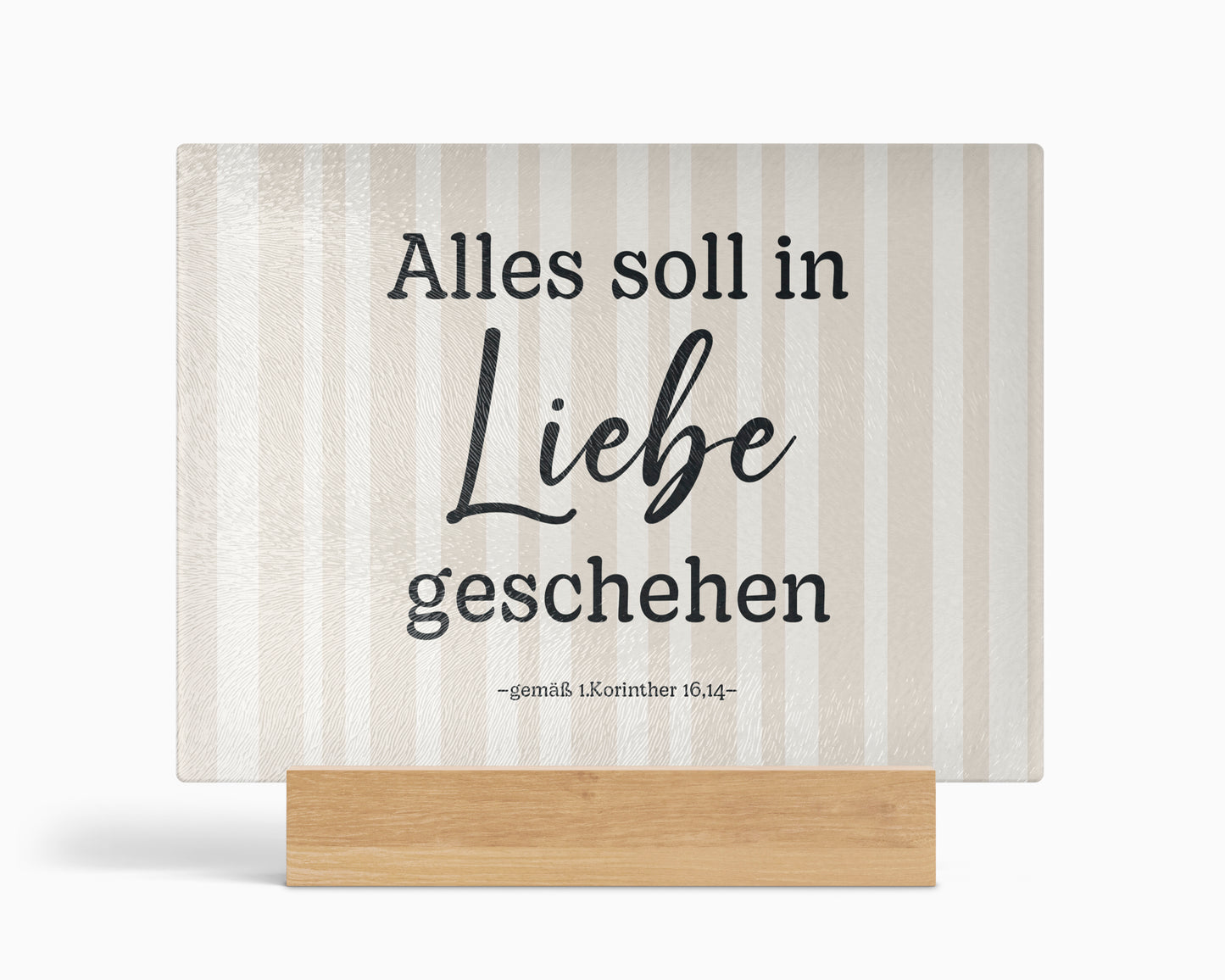 Alles soll in Liebe geschehen - Beige
