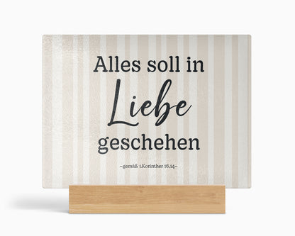 Alles soll in Liebe geschehen - Beige