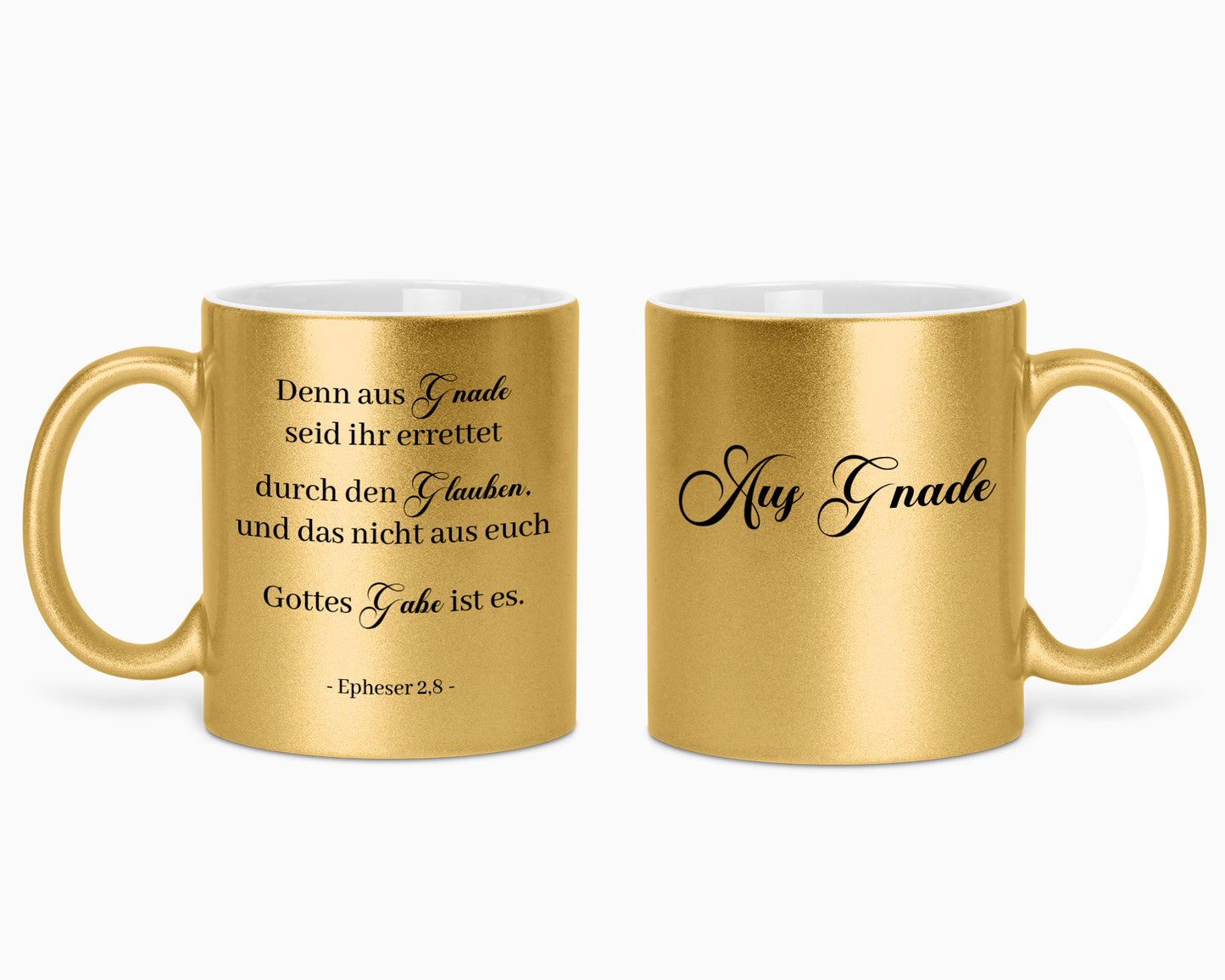 Aus Gnade - Glitzertasse