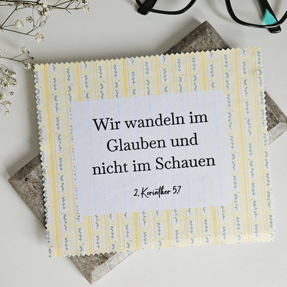 Reinigungstuch – Florales Streifenmuster