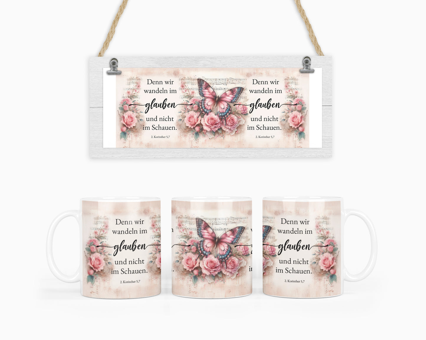 Denn wir wandeln im glauben und nicht im Schauen