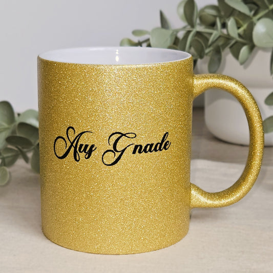 Aus Gnade - Glitzertasse
