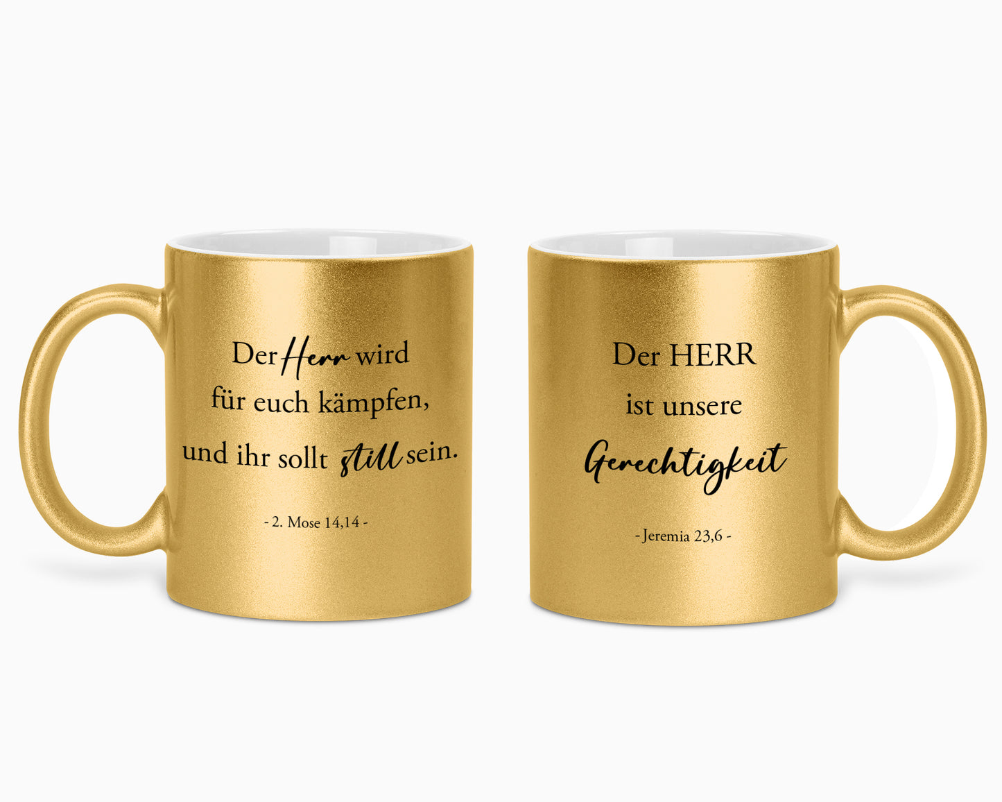 Gerechtigkeit - Glitzertasse