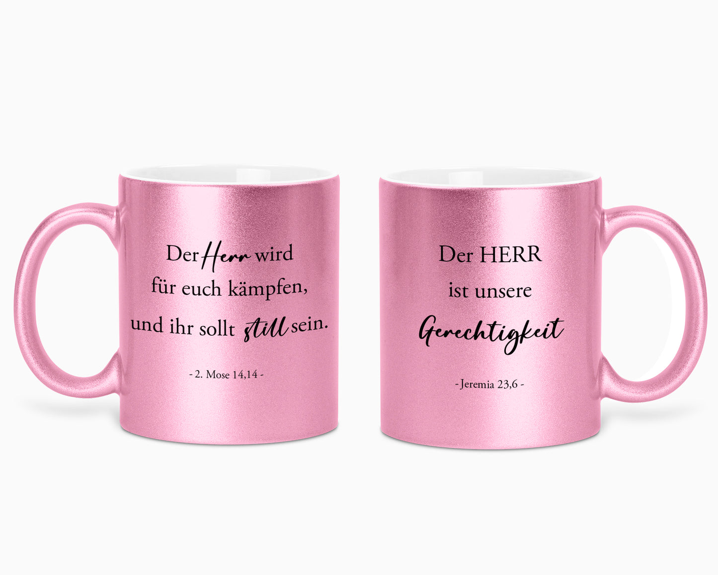 Gerechtigkeit - Glitzertasse