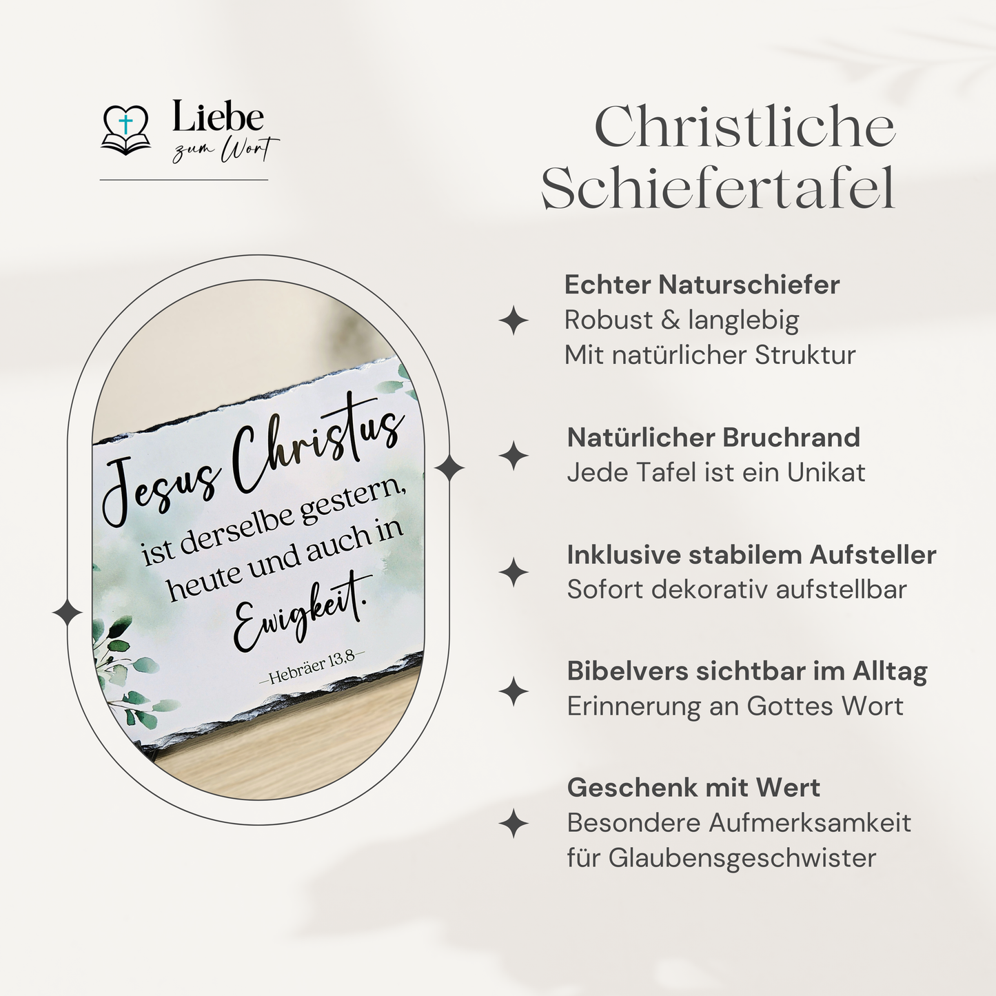 Jesus Christus ist derselbe - Klein (10x15 cm)