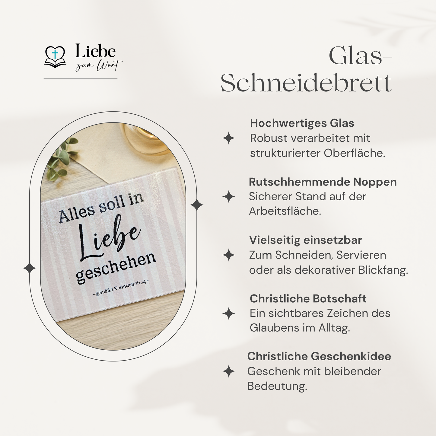 Alles soll in Liebe geschehen - Zartes Rosa