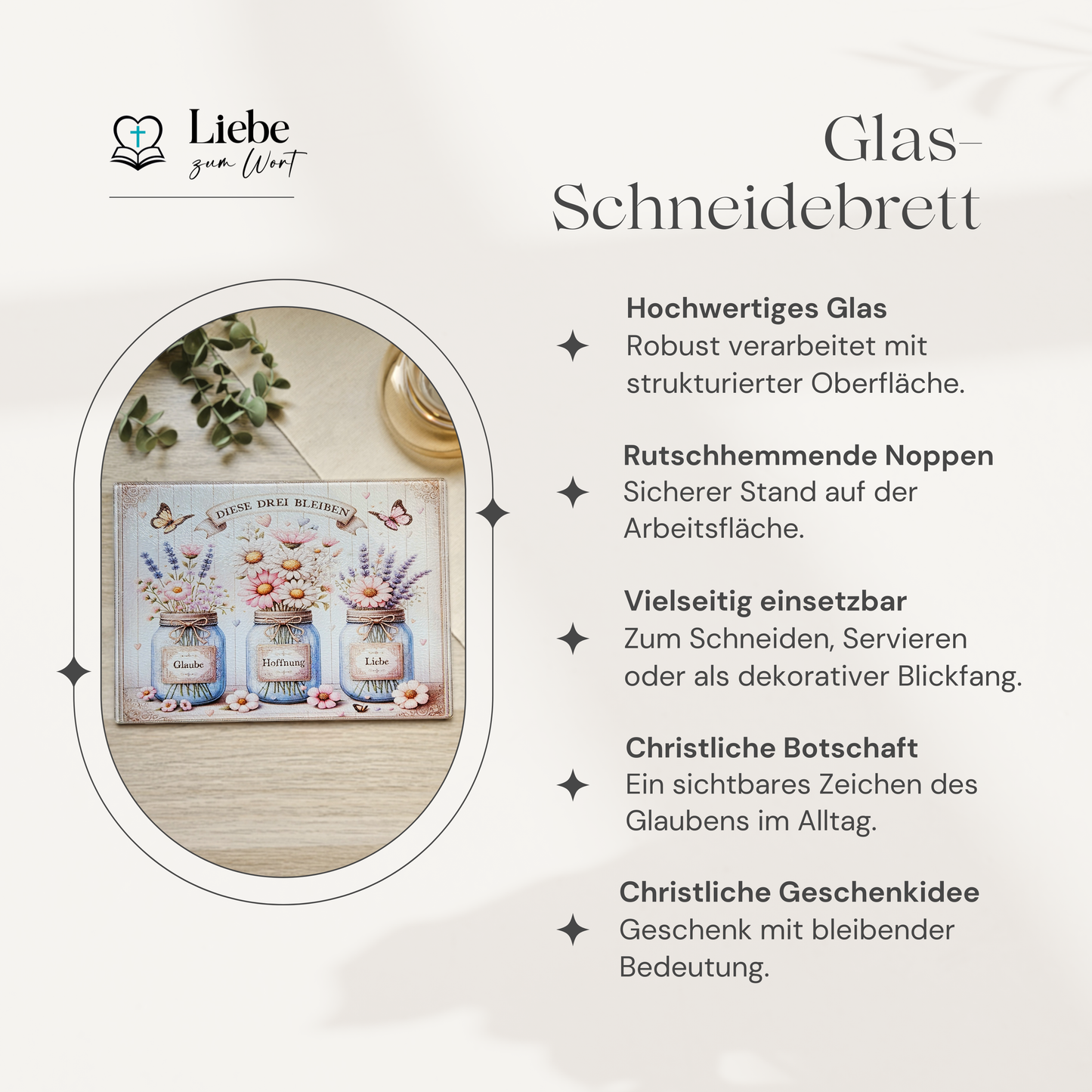 Diese drei bleiben: Glaube, Hoffnung, Liebe