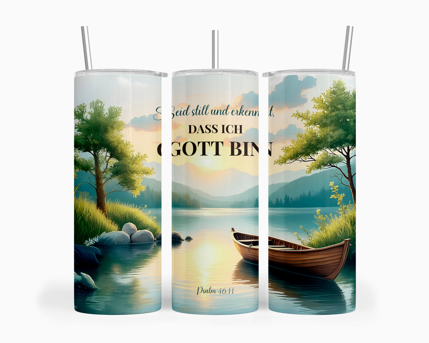 Seid still und erkennt, dass ich Gott bin - Thermobecher