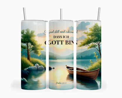 Seid still und erkennt, dass ich Gott bin - Thermobecher