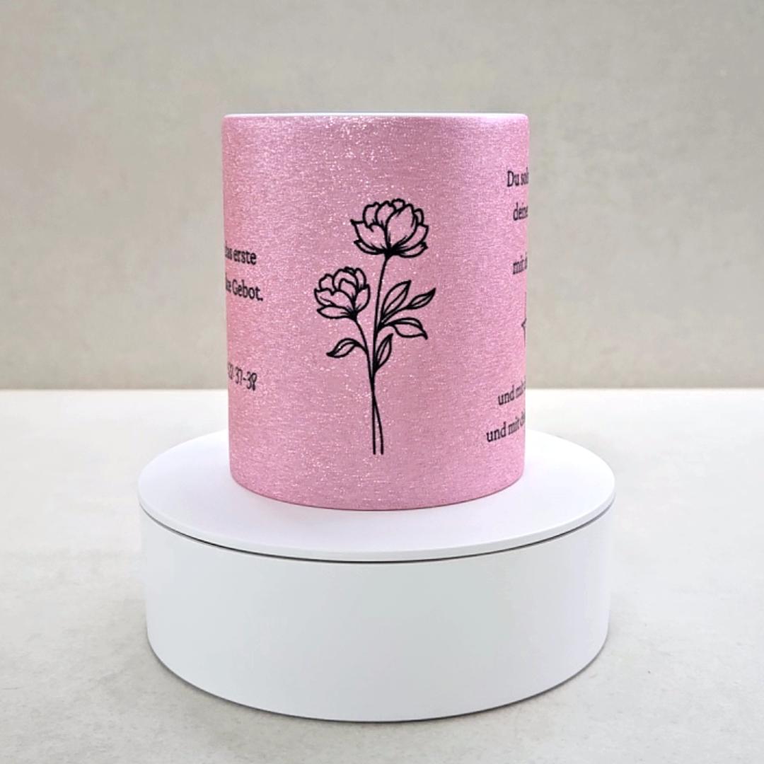 Das grösste Gebot - Glitzertasse