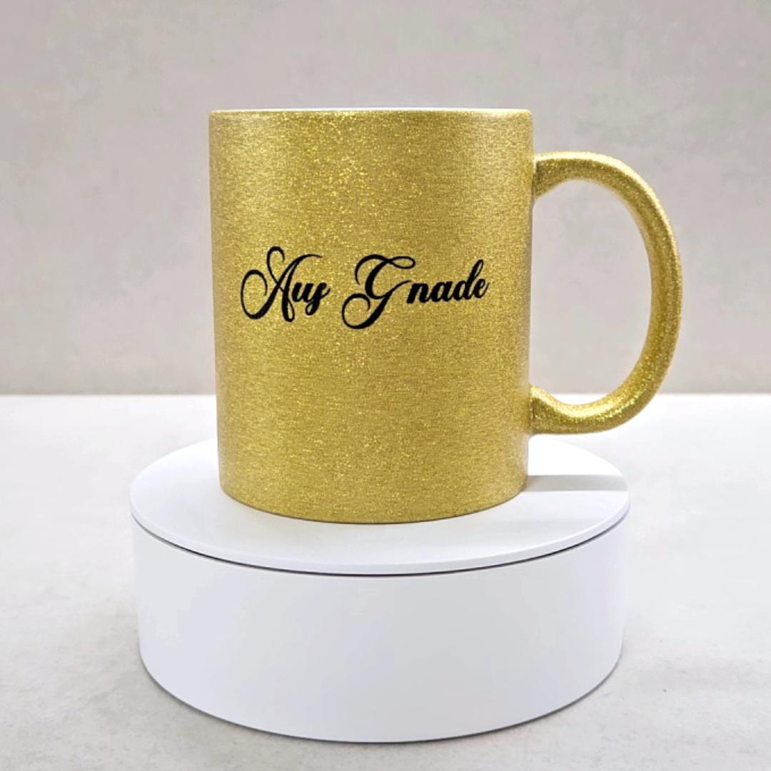 Aus Gnade - Glitzertasse