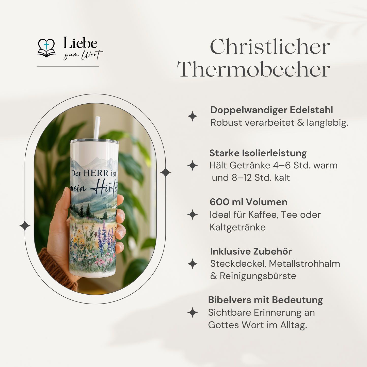 Der HERR ist mein Hirte - Thermobecher