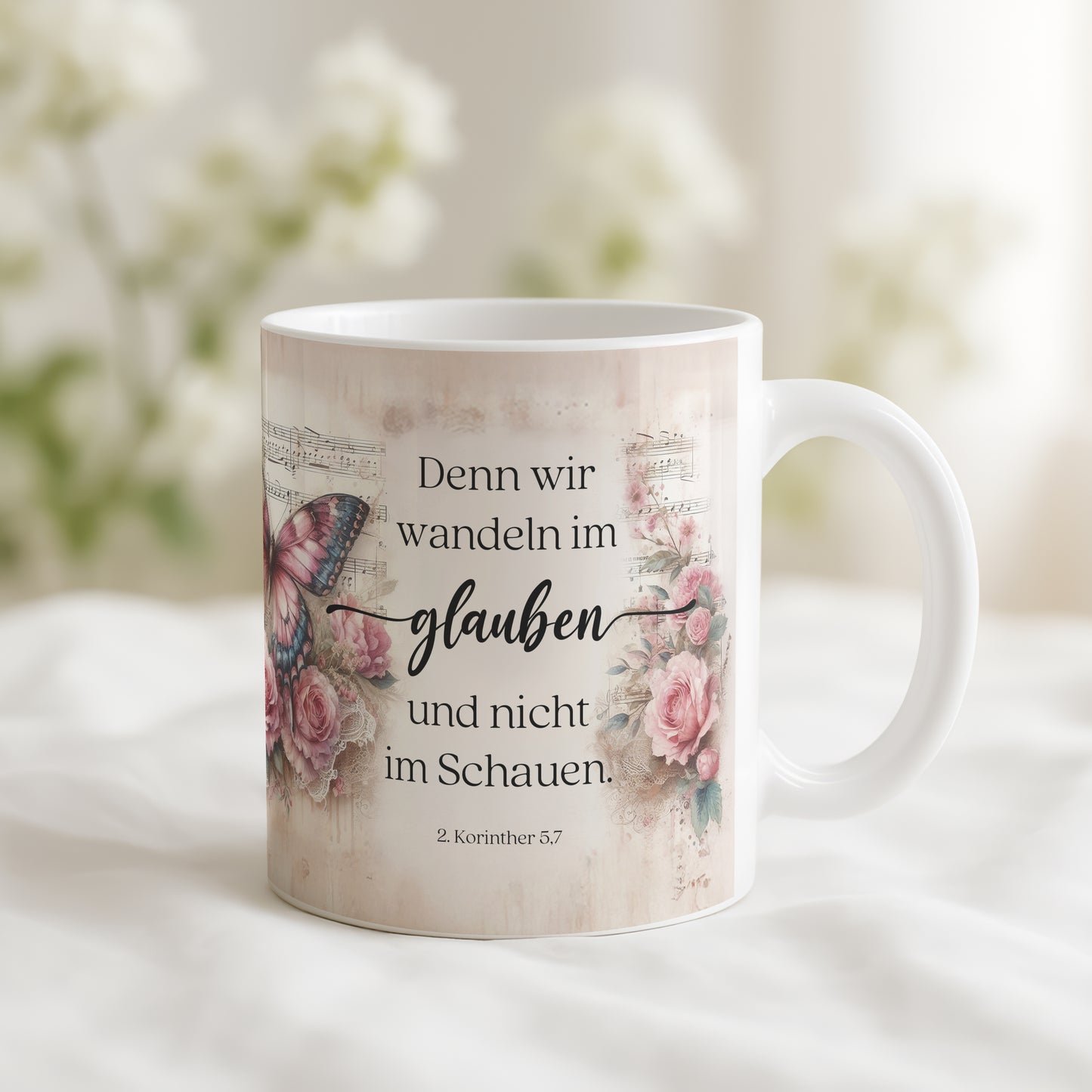 Denn wir wandeln im glauben und nicht im Schauen