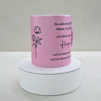 Das grösste Gebot - Glitzertasse