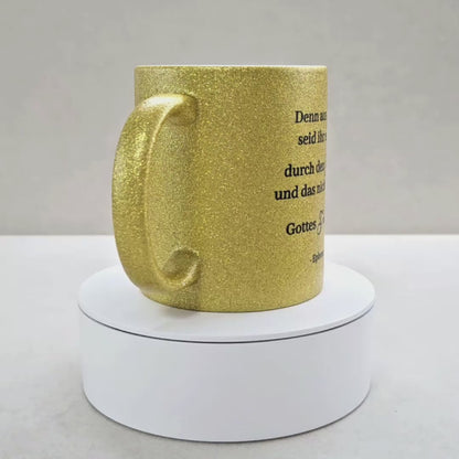Aus Gnade - Glitzertasse