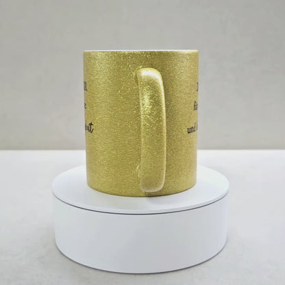 Gerechtigkeit - Glitzertasse