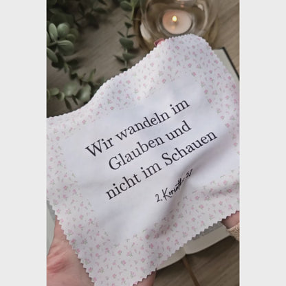 Reinigungstuch für Brillen – Rosenmuster