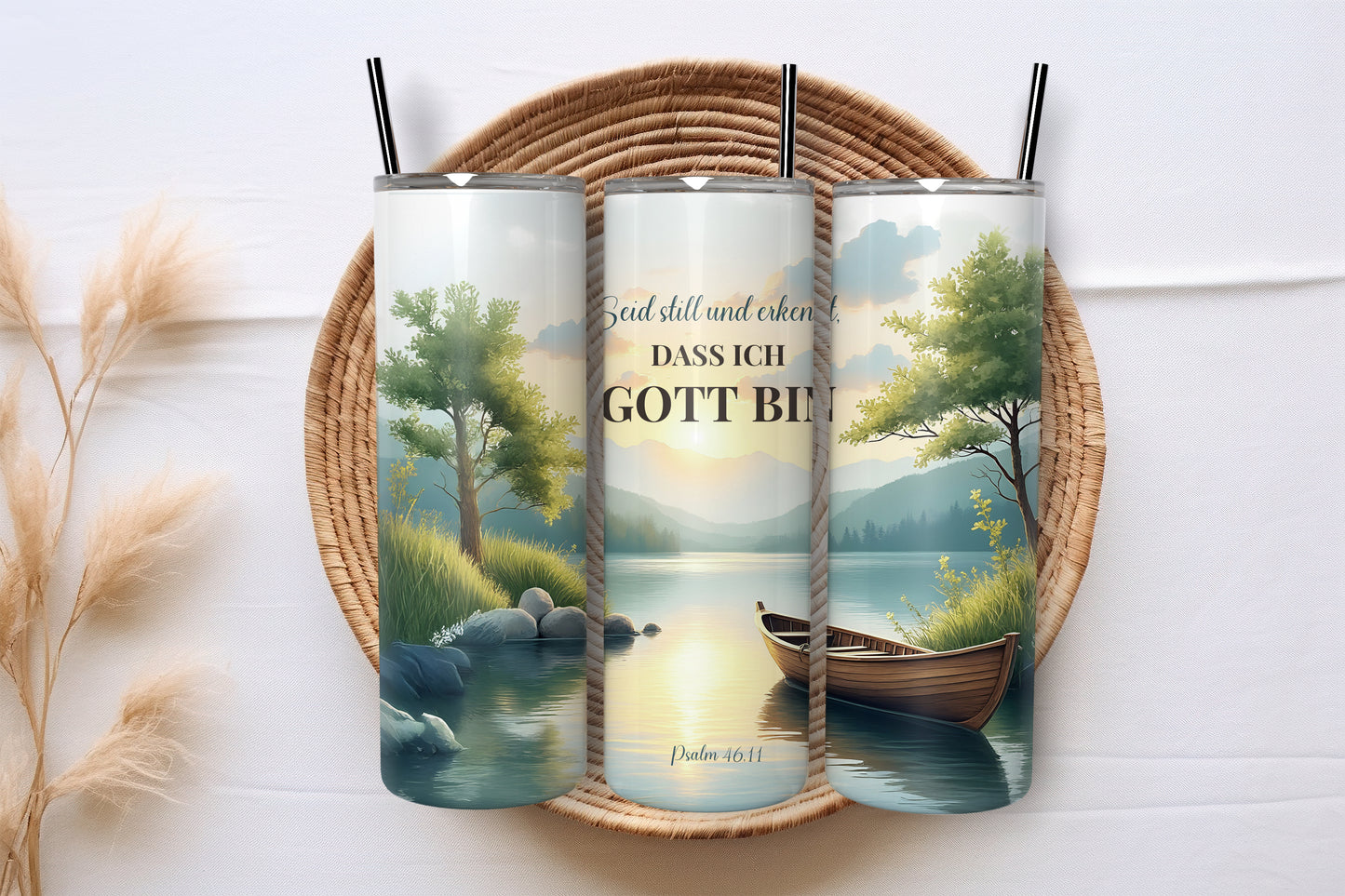 Seid still und erkennt, dass ich Gott bin - Thermobecher