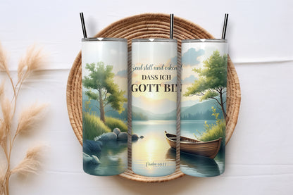 Seid still und erkennt, dass ich Gott bin - Thermobecher