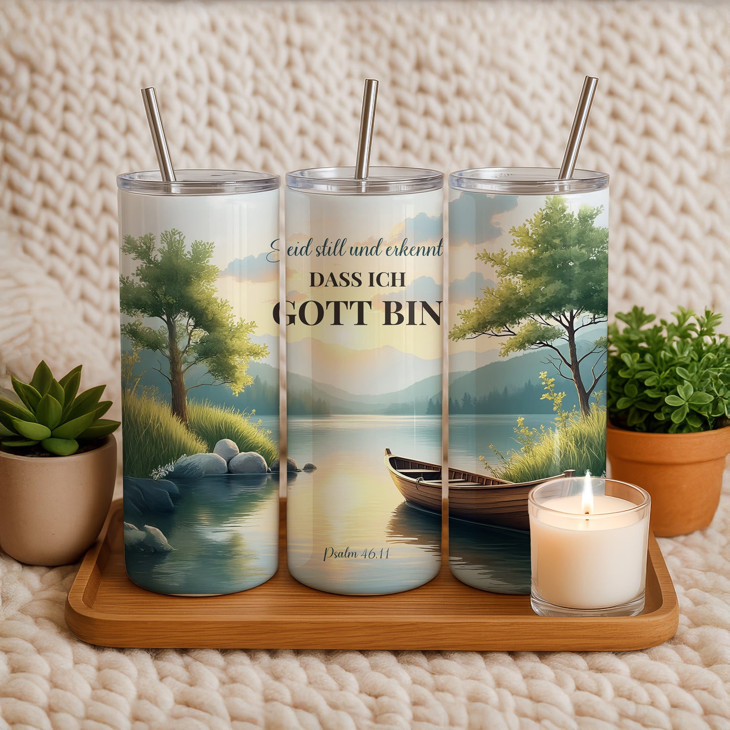 Seid still und erkennt, dass ich Gott bin - Thermobecher