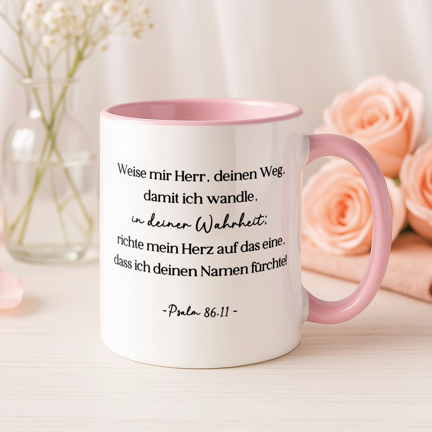 Tasse mit Bibelvers - Psalm 86,11